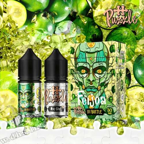 Набір для самозамісу In Bottle Puzzle Salt 30 мл (50 мг) - Feijoa (Фейхоа)